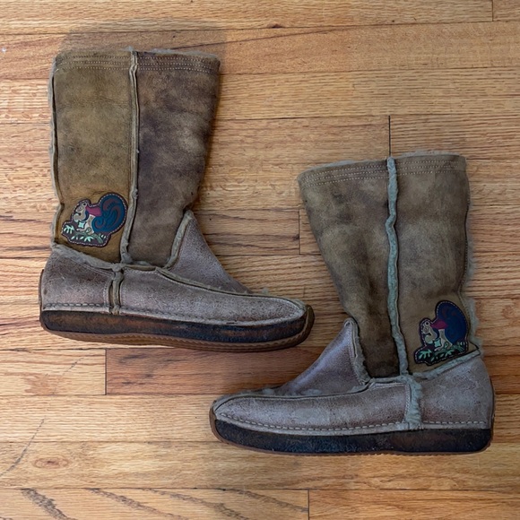 Vintage Fendi Shearling Boots Circa 2005 Size 41 - Picture 12 of 14